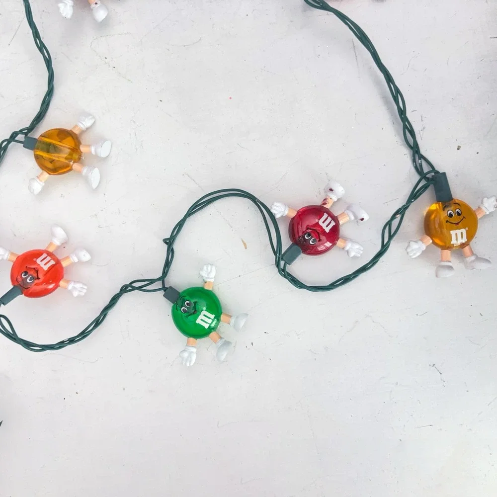 VTG 90s M&M's String Lights Multicolor Character Holiday Novelty